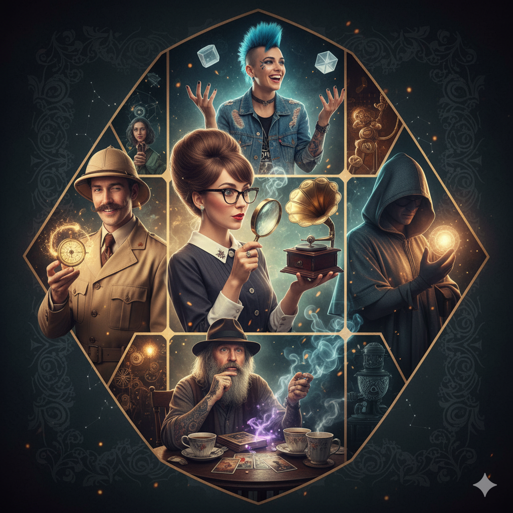 Collage de celebridades con identidades falsas y secretos sorprendentes: Bowie, Monroe, Chaplin, Warhol…